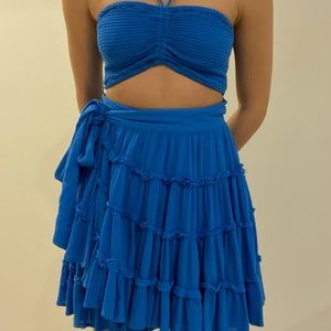 Free people blue mini dress